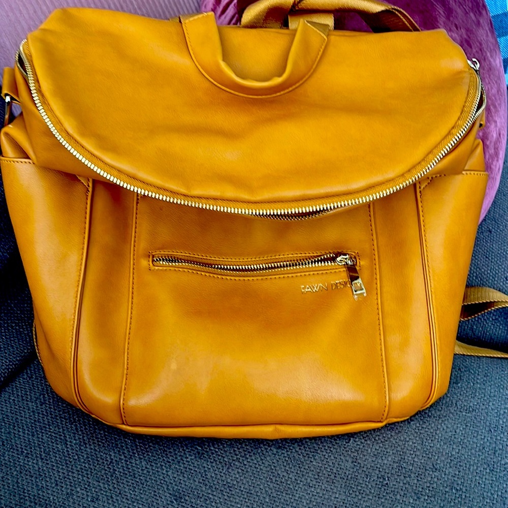 Fawn camel diaper bag EUC